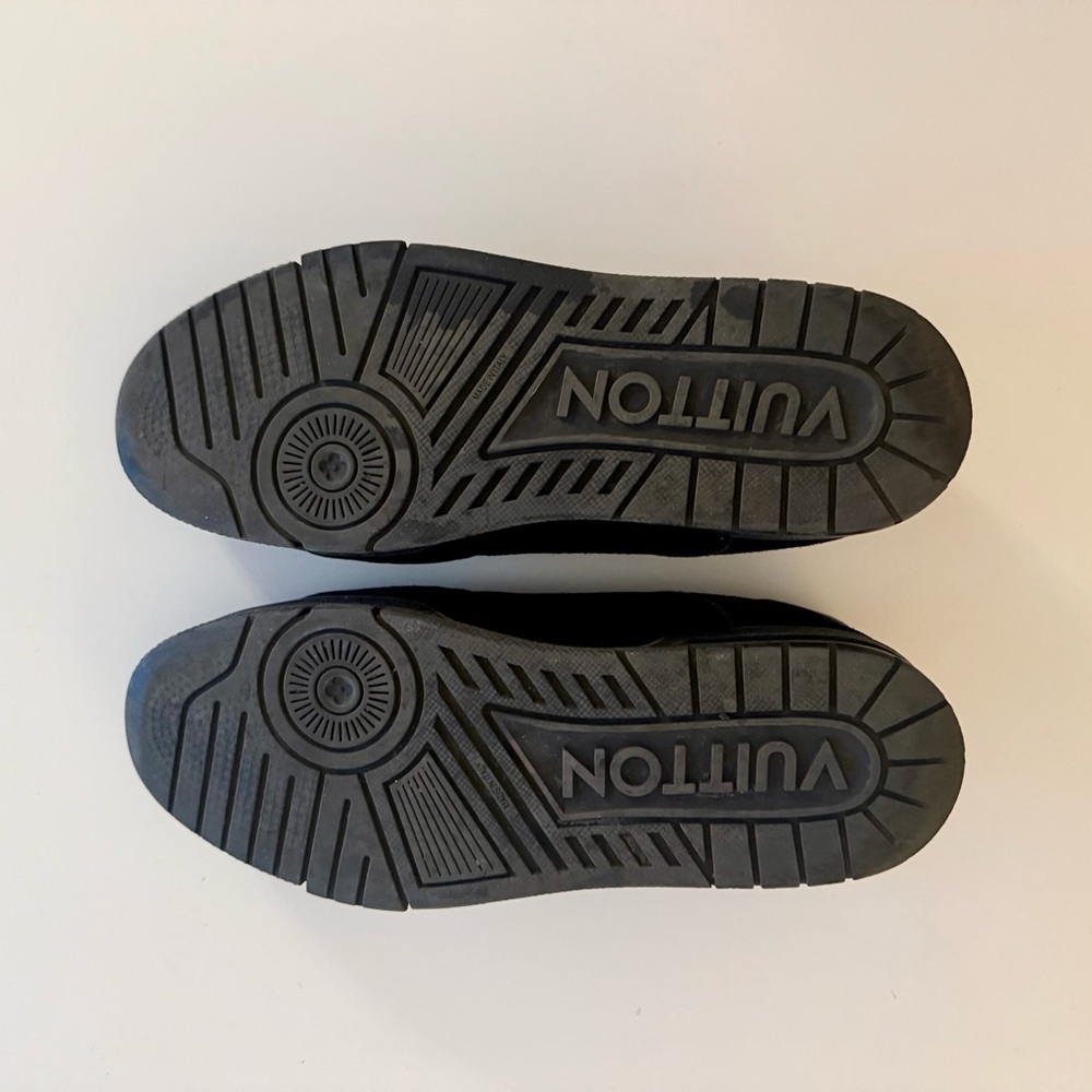 Louis Vuitton Virgil Abloh Black Suede Low Top Sneakers Men’s 9.5 - Picture 8 of 10